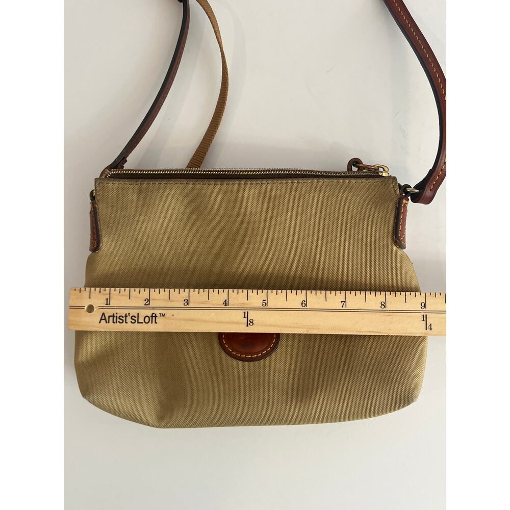 Dooney & Bourke Canvas Crossbody Pouchette Kahki - Picture 14 of 15